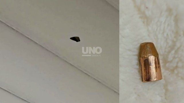 La ojiva cayó entre madre y su hija de cuatro años y ambas resultaron ilesas