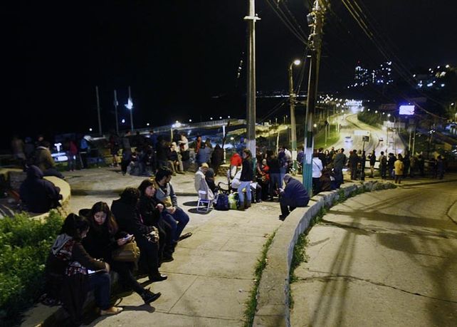 El sismo sacudió la noche de Chile.