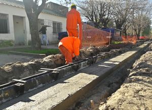 Se realizan trabajos para el mejoramiento barrial en Yapeyú