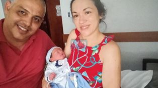 Ayelén y Gustavo,&nbsp; son de Bovril y viajaron a Paraná el jueves. Su hijo pesó 3,640 kilogramos.&nbsp;