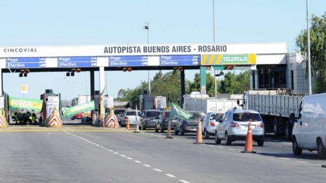Peaje en la autopista a Buenos Aires