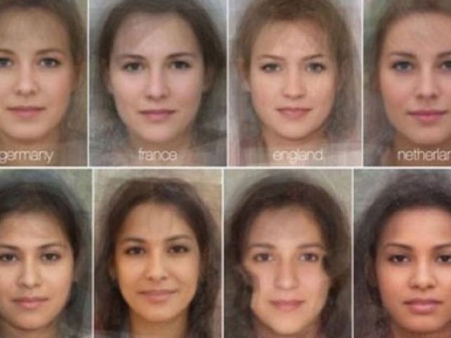 Crean el rostro tipo de la mujer, según su nacionalidad