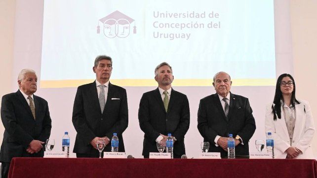 Frigerio participó de la entrega del título Doctor Honoris Causa a Rosatti