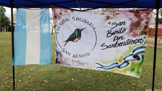 San Benito: Cultura Solidaria entregó 100 porciones de guiso a los vecinos