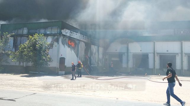 Incendio en Soychú: tras siete horas controlaron las llamas