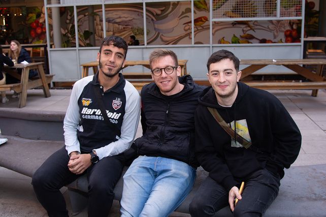 Facundo Zangerle, Franco Fogante y Máximo Boero