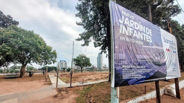 Está el proyecto para construir un jardín de infantes en Alto Verde