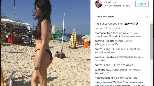 ¡Garota! La novia de Calleri peló lomo y explotó todo