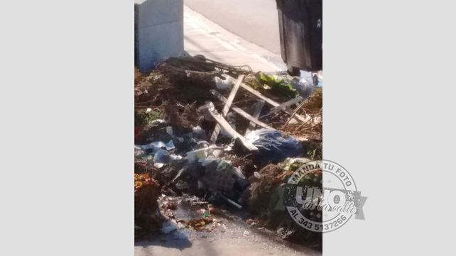 Avisan a la comuna que hay basura en calle Don Bosco