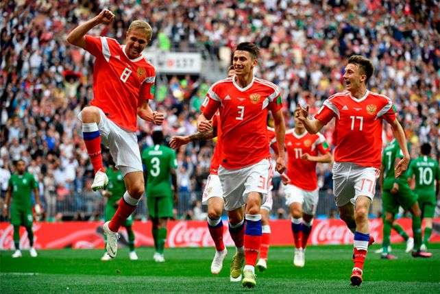 Rusia no tuvo piedad y arrancó goleando a Arabia Saudita en el Mundial