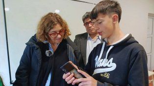 Alumnos de tercer año del ciclo básico de la Escuela de Educación Técnica Nº 5 de Libertador San Martín presentaron Regional App.