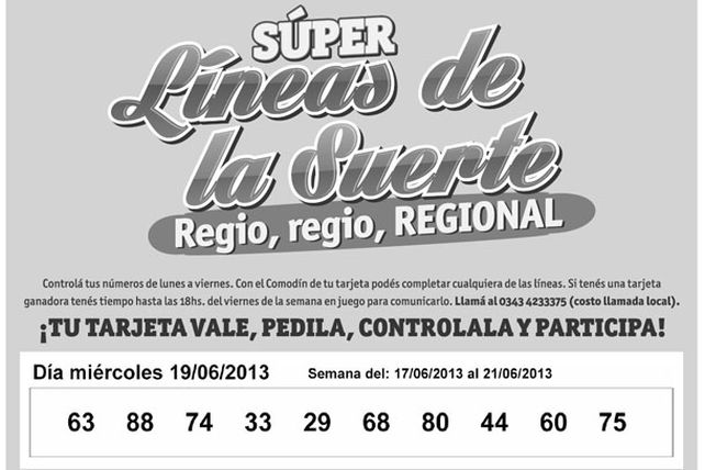 Seguí jugando con las Súper Líneas de las Suerte