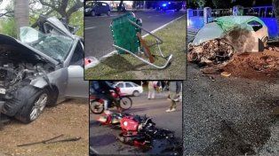 Imágenes de los últimos accidentes fatales en la Costanera de Santa Fe.
