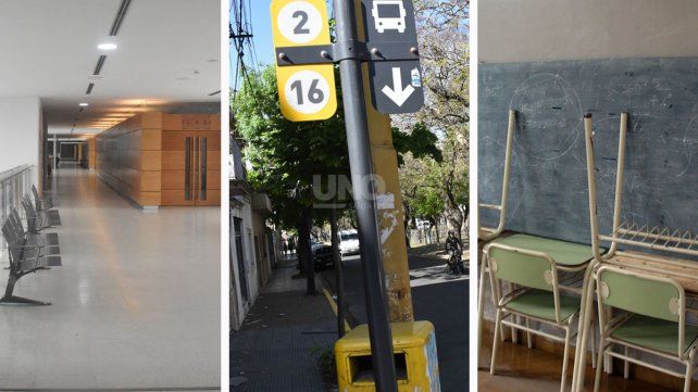 Jueves con paro docente, de médicos y sin colectivos en la ciudad de Santa Fe