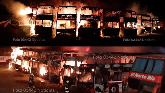Incendiaron un depósito de colectivos en Concepción del Uruguay