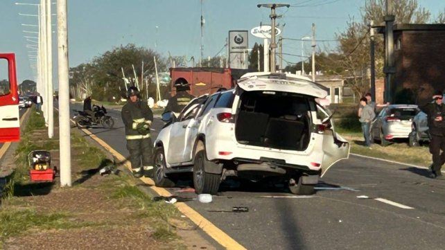 Un fuerte choque sobre Autovía 19