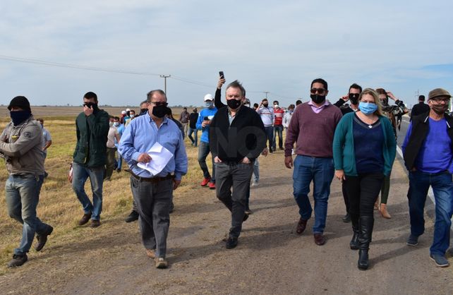 Michlig acompa&ntilde;&oacute; la caravana de protesta contra el gobierno de Santiago del Estero
