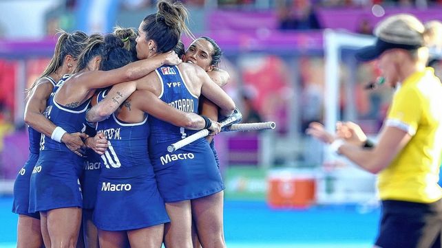 El seleccionado argentino femenino de hockey Las Leonas juegan la semifinal del Mundial frente a Alemania en Barcelona.