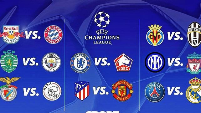 El nuevo cuadro de octavos de final tras la repetición del sorteo.