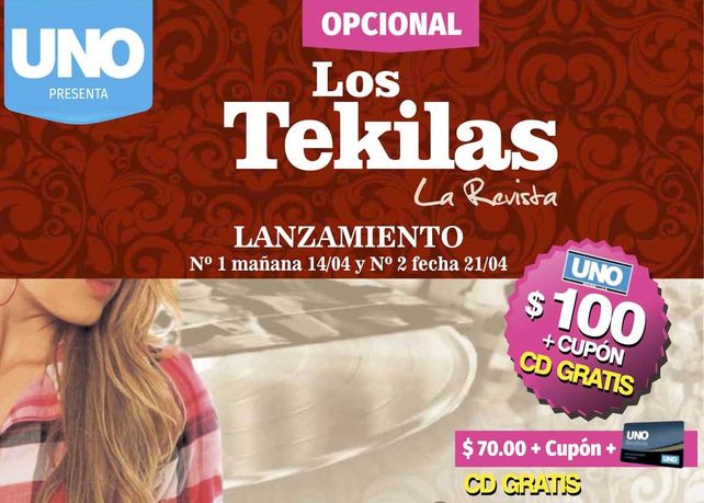Este jueves pedí la revista y el CD de Los Tekilas