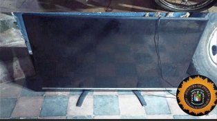 El televisor que terminó con una pelea entre los familiares. El mismo era robado.