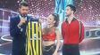 silvina luna brillo en el bailando donde fue acompanada por una hinchada bien canalla