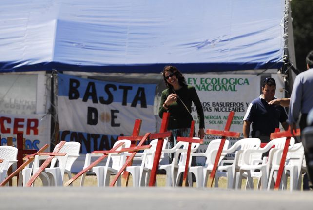 La causa judicial acompañó varios actos de protesta de los vecinos para pedir que se ponga fin a la carga de cereales en la zona.