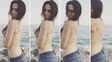 jimena baron, recien llegada a europa, se animo a su primera produccion en topless