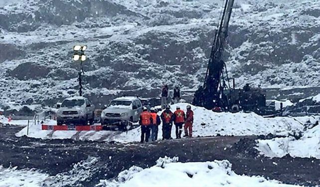Emergencia. La mina de oro Delia II está en el remoto sur del país.