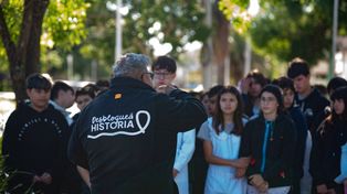 Timbúes. El pasado viernes, en horario matutino, los recorridos fueron realizados por los alumnos séptimo grado de la Escuela N° 1272 Campo Mateo