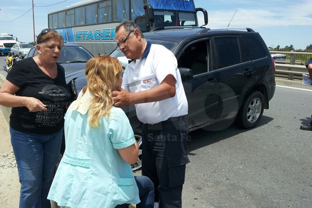 Choque en la ruta 168 a la altura del Arroyo Saladillo