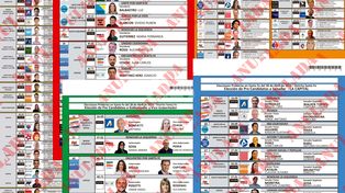 Las cinco boletas únicas que recibirán quienes voten en la ciudad capital