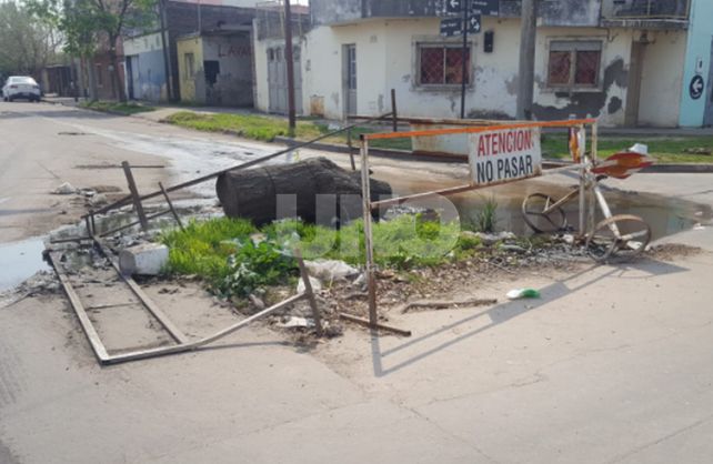 El socavón de Los Hornos. Así lo conocen los vecinos del barrio