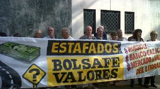 Los damnificados de Bolsafé Valores se manifestaron frente a Tribunales