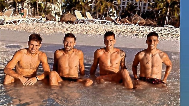 Así pasaron sus vacaciones los jugadores de Colón