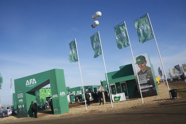 Cooperativas. El stand de Agricultores Federados Argentinos en la exposición Agroactiva.