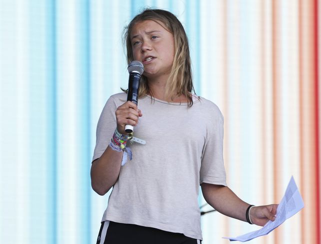 Greta Thunberg.