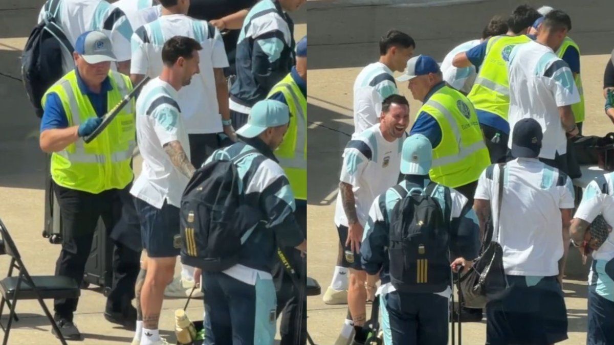Estalló de risa: el control a Messi en el aeropuerto y el "magiclick" de Cuti Romero