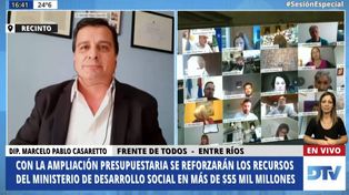 El diputado Casaretto asegur&oacute; que reforzar&aacute;n los recursos del Ministerio de Desarrollo Social.&nbsp;