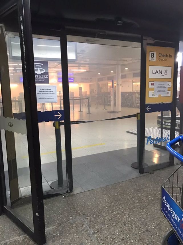 El incendio fue en la Terminal B.