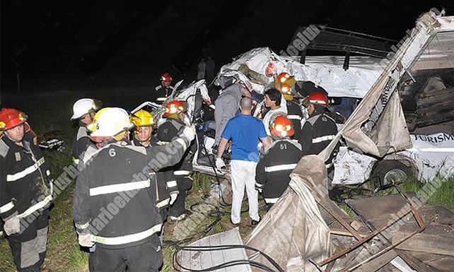 Scioli estim&oacute; que la combi iba arriba de 130 kil&oacute;metros por hora