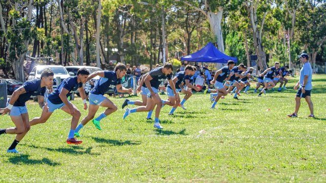 Los Pumas 7 están en plena pretemporada en Pinamar.