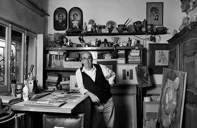 El artista en su taller. Foto Gentileza Guille Prat.&nbsp;