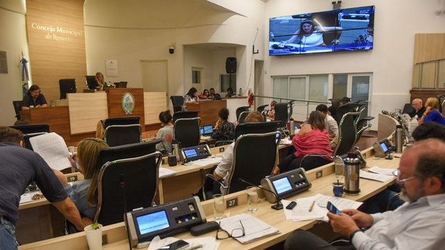 El Concejo Municipal de Rosario lleva adelante una maratónica sesión&nbsp;