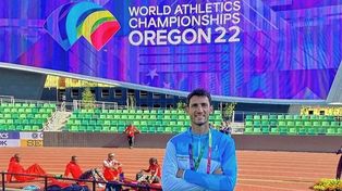 El garrochista Germán Chiaraviglio competirá el próximo viernes 22 en el Mundial de Estados Unidos.