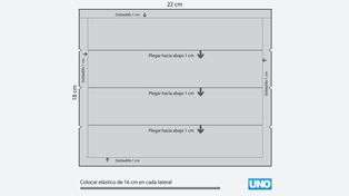 Descargá molde para hacer un tapabocas económico y sencillo