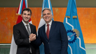 De paso por Córdoba, el chubutense Ignacio Torres se reunió con su par Martín Llaryora.
