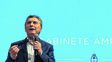 discurso. El presidente Macri aludió al caso Maldonado durante una reunión del gabinete ampliado.
