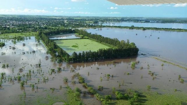 Así está Nogoyá tras las lluvias torrenciales