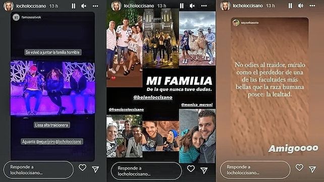 Hotel de los famosos: demoledores posteos de Locho Loccisano luego de la traición de Lissa Vera